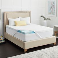 2" SealyChill Gel Memory Foam Mattress Topper with Cover -Twin