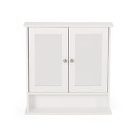 Haswell Modern 2 Door Medicine Cabinet with Mirrors by Christopher Knight Home - Matte White