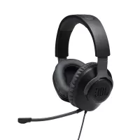 JBL Quantum 100 Wired Over-Ear Gaming Headset w/ Detachable Mic Black