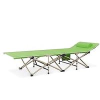 MoNiBloom Folding Camping Cots for Adults, Heavy Duty Portable Sleeping Bed Cot with Pillow and Carry Bag for Camp Office Use Outdoor Traveling, Easy to Set up, Support 450lbs