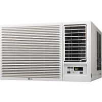 LG - 18,000 BTU Window Air Conditioner and 12,000 BTU Heater - White