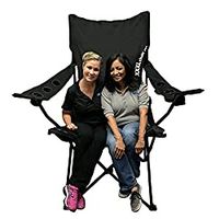 EasyGoProducts XXXL Giant Chair Oversized - Big Football Tailgating Chair – Camping Chair – 6 Cup Holders - Great Gift