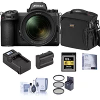Nikon Z 6II Mirrorless Digital Camera with NIKKOR Z 24-70mm f/4 S Lens Bundle with 128GB CFexpress Type-B Memory Card, Bag, Extra Battery, Charger, Filter Kit and Accessories
