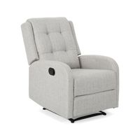 O'Leary Traditional Upholstered Recliner by Christopher Knight Home - Beige