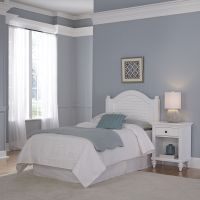 Bermuda Twin Headboard and Night Stand by Home Styles - White