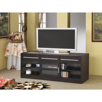 Coaster Furniture Elwood Cappuccino 3-drawer Built-in Connect-it TV Console - Cappuccino