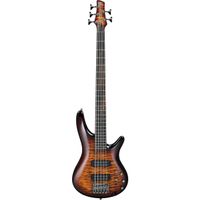 Ibanez SR Standard Series SR405EQM 5-String Electric Bass Guitar, Rosewood Fretboard, Dragon Eye Burst