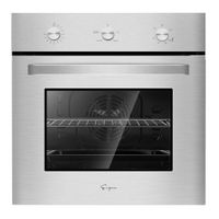 24 in. 2.3 cu. Ft. Single Gas Wall Oven - Bake Broil Rotisserie Functions - Built-in Timer - Convection Fan in Stainless Steel - 24"