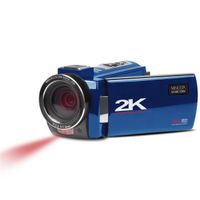 Minolta MN2K10NV 2K Ultra HD Camcorder with 3" Touchscreen and Infrared Night Vision, Blue