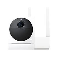 Wyze Cam Outdoor Starter Bundle v2 (Includes Base Station and 1 Cam), 1080p HD Indoor/Outdoor Wireless Smart Home Camera with Color Night Vision, 2-Way Audio, Works with Alexa & Google - 1 Camera Kit 1 Camera Kit