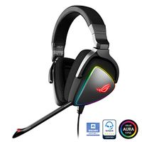 ASUS ROG Delta USB-C Gaming Headset for PC, Mac, Playstation 4, Teamspeak, and Discord with Hi-Res ESS Quad-DAC, Digital Microphone, and Aura Sync RGB Lighting