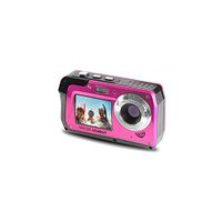 Minolta 48 MP Dual Screen Waterproof Digital Camera MN40WP, Pink