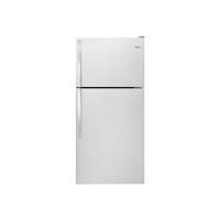 Whirlpool Monochromatic Stainless Steel Top-Freezer Refrigerator