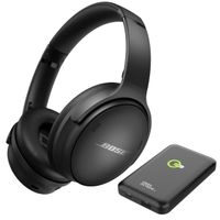 Bose Bose QuietComfort 45 Wireless Bluetooth Noise Cancelling Headphones, Over-Ear Headphones with Microphone, Personalized Noise Cancellation and Sound, Triple Black Bundle with Portable Wireless Charge