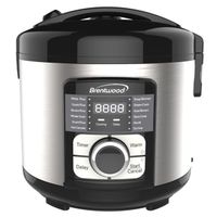 Brentwood Select 12 Function Stainless Steel Multi-Cooker in Black - 7 Quarts - Silver - 7 Quarts