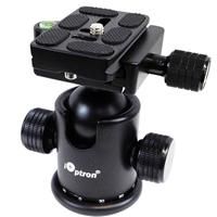 iOptron SkyTracker Ball Head v2, 20lbs Capacity, Quick-Release Mounting Plate with Lock, Two Integrated Bubble Levels, 360deg. Horizontal Adjustment