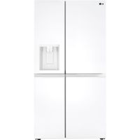 LG 27-Cu. Ft. Side-by-Side Refrigerator, Smooth White