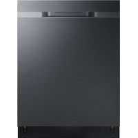 Samsung - StormWashâ„¢ 24" Top Control Built-In Dishwasher with AutoRelease Dry, 3rd Rack, 48 dBA - Black stainless steel