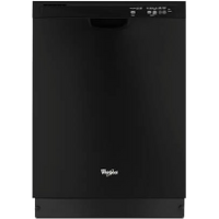 Whirlpool - 24" Front Control Tall Tub Built-In Dishwasher - Black
