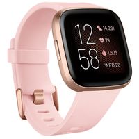 Fitbit - Versa 2™Smartwatch 40mm Aluminum - Petal/Copper Rose with Silicone Band
