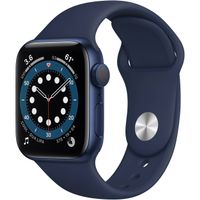 Apple Watch Series 6 - GPS 40mm Blue Aluminum Case - Deep Navy Sport Band