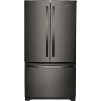 Whirlpool - 25.2 Cu. Ft. French Door Refrigerator with Internal Water Dispenser - Black stainless steel