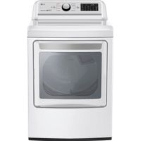 LG - 7.3 Cu. Ft. 9-Cycle Electric Dryer - White
