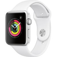 Apple Watch Series 3 - GPS 42mm Silver Aluminum Case - White Sport Band