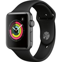 Apple Watch Series 3 - GPS 42mm Space Gray Aluminum Case - Black Sport Band