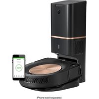 iRobot - Roomba s9+ Wi-Fi Connected Robot Vacuum with Automatic Dirt Disposal - Java Black