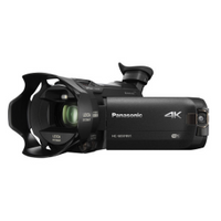 Panasonic HC-WXF991K 4K Ultra HD Camcorder with Wi-Fi, - Bundle With Video Bag, 32GB U3 SDHC Card, 49mm Filter Kit, Memory Wallet, Cleaning Kit