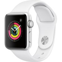 Apple Watch Series 3 - GPS 38mm Silver Aluminum Case - White Sport Band