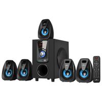 beFree Sound - 5.1-Channel Speaker System - Black/Blue