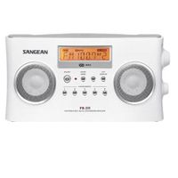 Sangean White Am/fm-stereo Rbds Digital Tuning Portable Radio