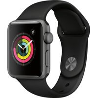 Apple Watch Series 3 - GPS 38mm Space Gray Aluminum Case - Black Sport Band