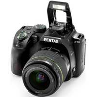 Pentax K-70 DSLR with SMC DA 18-55mm f/3.5-5.6 AL WR Lens, Black