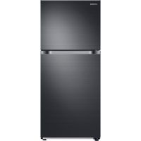 Samsung - 17.6 Cu. Ft. Top-Freezer Refrigerator - Fingerprint Resistant Black Stainless Steel