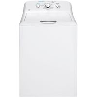 GE - 4.2 Cu. Ft. 11-Cycle Top-Loading Washer - White On White