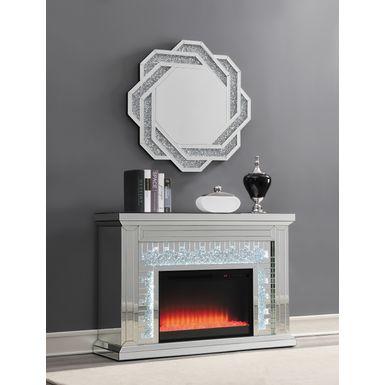 Rectangular Freestanding Fireplace Mirror