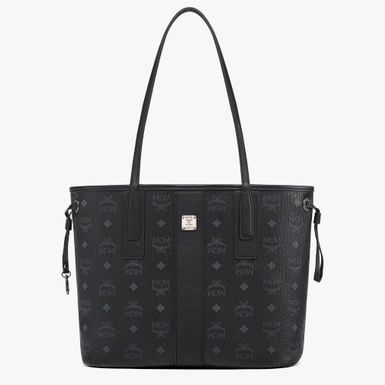 MCM Reversible Liz Visetos Shopper Small - Black