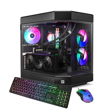 iBUYPOWER - Y60 Gaming Desktop PC - AMD Ryzen 9 9900X- NVIDIA GeForce RTX 4070 Ti Super 16GB- 32GB DDR5 RGB RAM - 2TB NVMe - Black