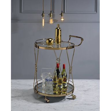 ACME Zekera Serving Cart, Champagne