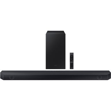 Samsung - HW-Q600C 3.1.2 Channel Q-series Soundbar with Wireless Subwoofer, Dolby Atmos and Q-Symphony - Titan Black