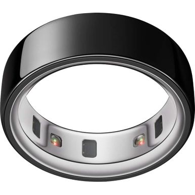 Oura Ring 4 - Smart Ring - Size Before You Buy with Oura Ring 4 Sizing Kit - Size 12 - Black