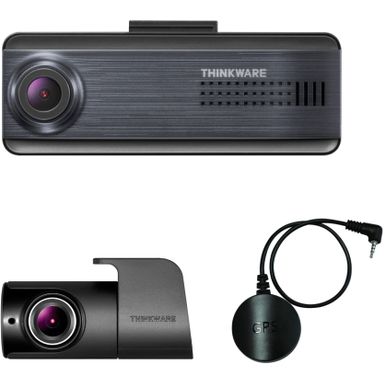 THINKWARE - Q200 2K Front 1080p Rear Dash Cam with GPS and Wi-Fi - Dark Blue