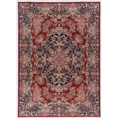 Hillington Red And Navy 3.3X5 Area Rug