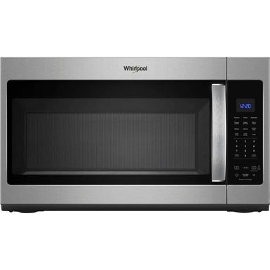 Whirlpool - 1.9 Cu. Ft. Over-the-Range Microwave with Sensor Cooking - Stainless Steel