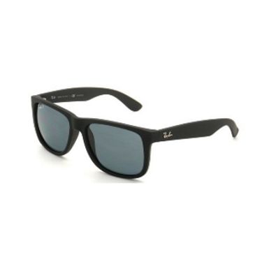 Ray-Ban Justin Classic Black Polarized Sunglasses with Blue Lens