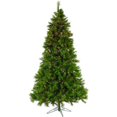 Fraser Hill Farm 6.5' Canyon Pine Tree, Clear LED Lights, Easy Connect