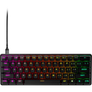 SteelSeries - Apex Pro Mini 60 V2 Wired HyperMagnetic Gaming Keyboard  With Rapid Tap Rapid Trigger Adjustable Actuation - Black